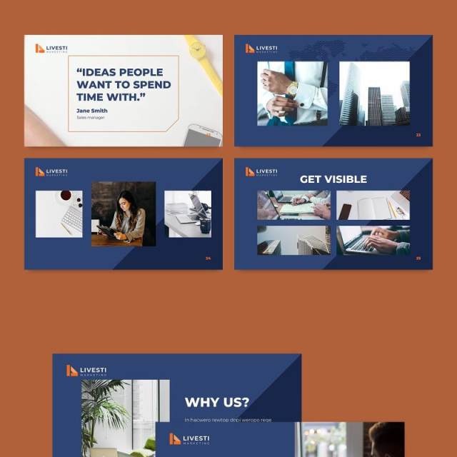 营销策划公司简介宣传PPT模板不含照片Marketing Agency PowerPoint Presentation Template