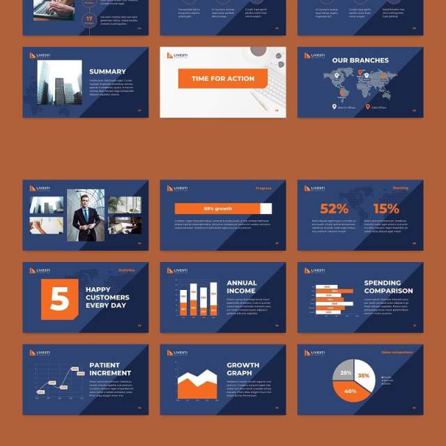 营销策划公司简介宣传PPT模板不含照片Marketing Agency PowerPoint Presentation Template