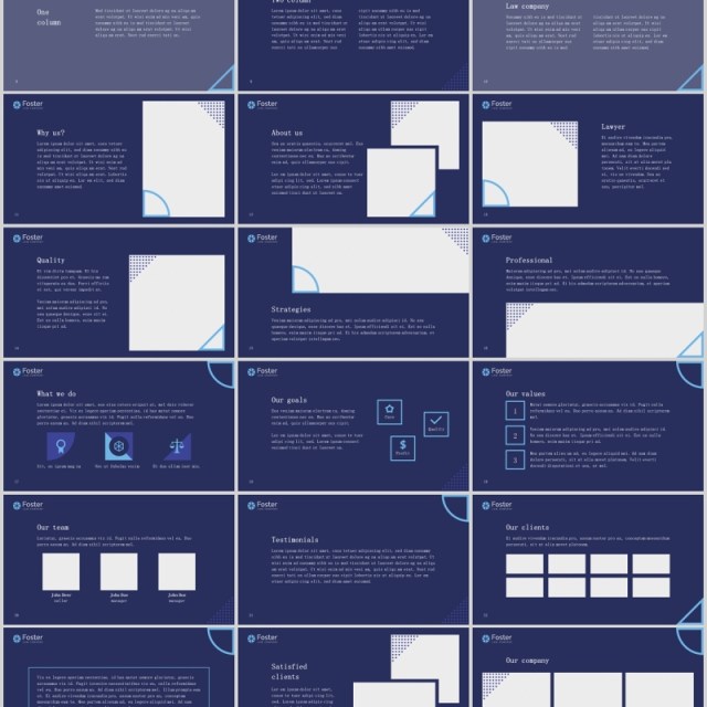 法律法院PPT版式模板Law Company PowerPoint Presentation Template