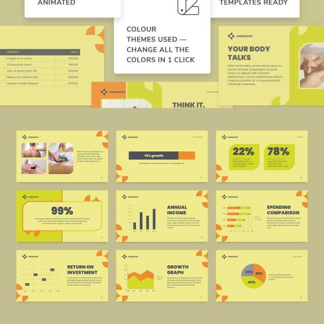 理疗师按摩师宣传介绍PPT版式模板Therapist PowerPoint Presentation Template 理疗师按摩师宣传介绍PPT版式模板Therapist PowerPoint Presentation Template