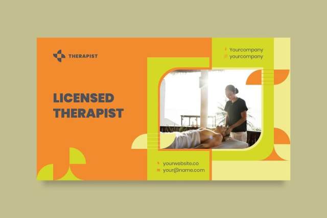 理疗师按摩师宣传介绍PPT版式模板Therapist PowerPoint Presentation Template