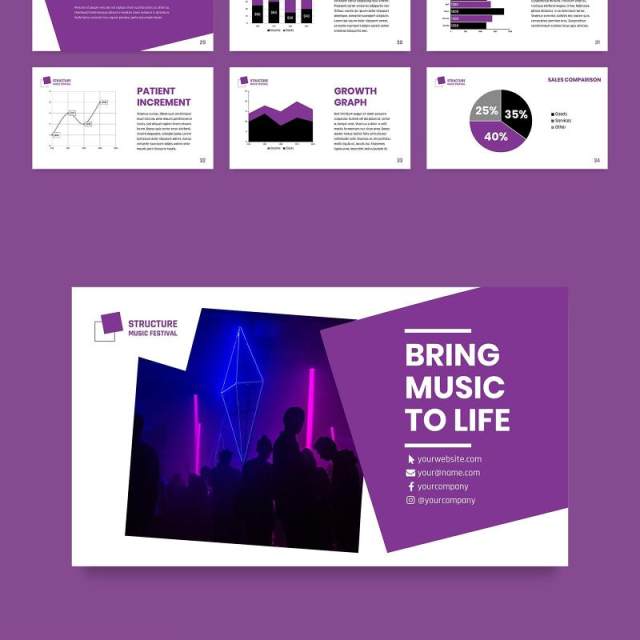 音乐节商业计划宣传介绍PPT模板不含照片Music Festival PowerPoint Presentation Template 音乐节商业计划宣传介绍PPT模板不含照片Music Festival PowerPoint Presentation Template