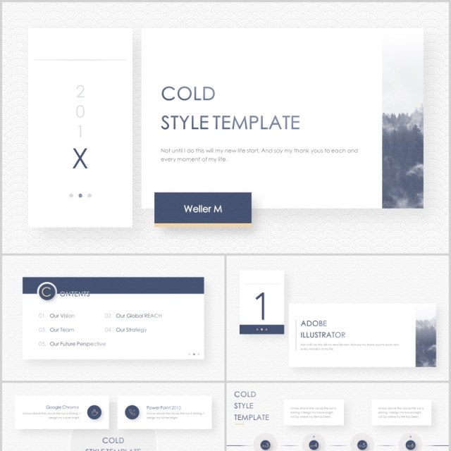 简约冷淡风商务通用PPT模板cold style template 简约冷淡风商务通用PPT模板cold style template