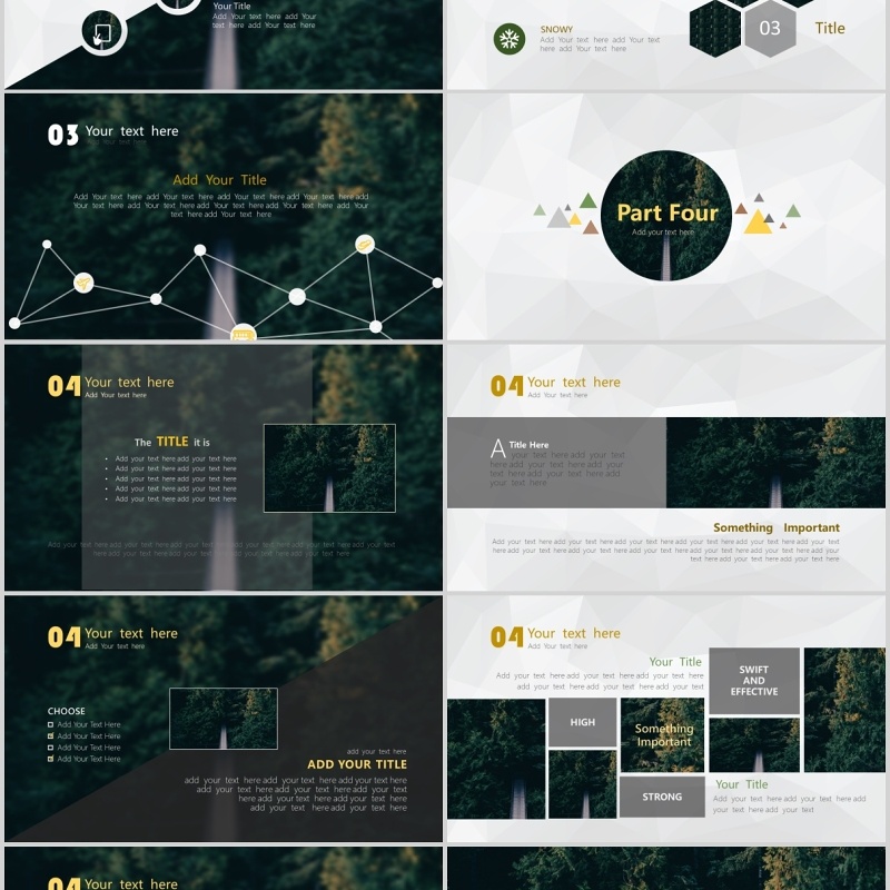 简洁商务企业年报公司简介PPT模板