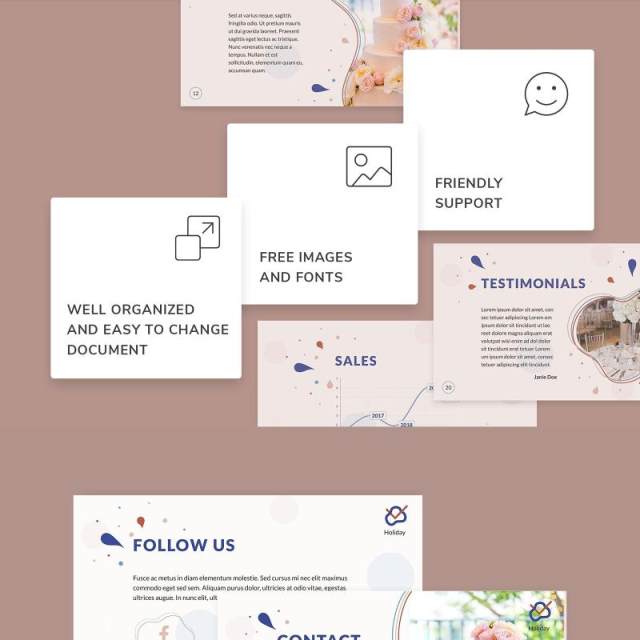 活动策划商业计划书PPT模板不含照片Event Planner PowerPoint Presentation Template