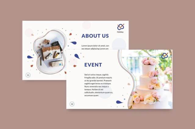 活动策划商业计划书PPT模板不含照片Event Planner PowerPoint Presentation Template