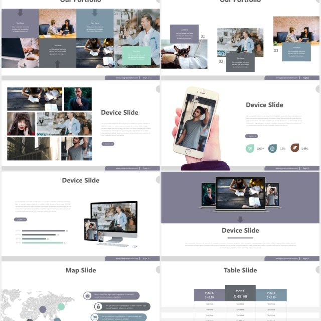 商务商业企业宣传介绍PPT模板bradzo powerpoint template