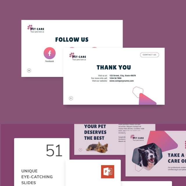 宠物美容沙龙猫狗护理服务PPT版式模板Pet Care PowerPoint Presentation Template 宠物美容沙龙猫狗护理服务PPT版式模板Pet Care PowerPoint Presentation Template