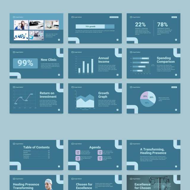 蓝色诊所医疗医院医生PPT模板不含照片Clinic PowerPoint Presentation Template 蓝色诊所医疗医院医生PPT模板不含照片Clinic PowerPoint Presentation Template