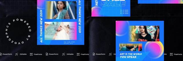蓝色炫彩手机竖版社交媒体杂志PPT版式模板Social Media PowerPoint Template 蓝色炫彩手机竖版社交媒体杂志PPT版式模板Social Media PowerPoint Template