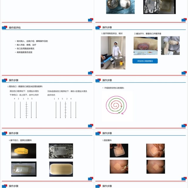 简洁压疮换药护理PPT模板