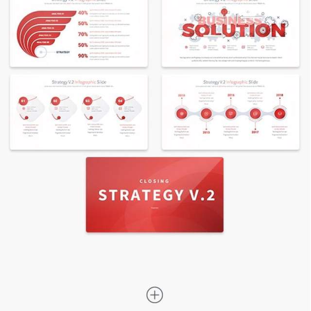 11套色系战略策略V.2PPT信息图表幻灯片Strategy V.2 - PowerPoint Infographics Slides