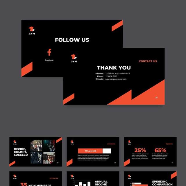 黑色健身房宣传介绍PPT模板不含照片Gym PowerPoint Presentation Template 黑色健身房宣传介绍PPT模板不含照片Gym PowerPoint Presentation Template