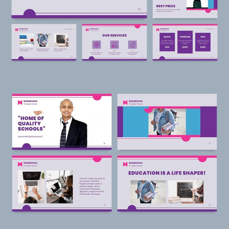 教育培训机构PPT版式模板Education PowerPoint Presentation Template