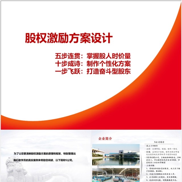 简约股权激励方案设计PPT模板 简约股权激励方案设计PPT模板