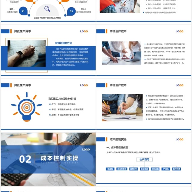 商务公司生产成本控制培训PPT模板 商务公司生产成本控制培训PPT模板