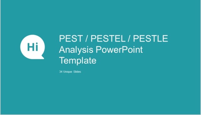 7套色系宏观大环境PESTEL分析PPT模板信息图表素材PESTELanalysis powerpoint