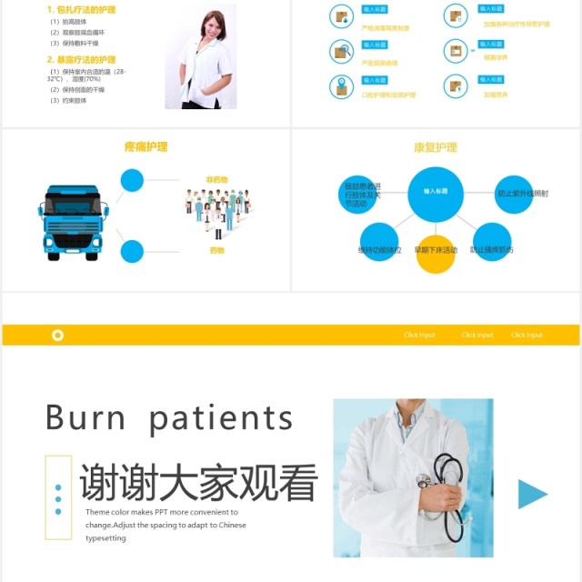简约烧伤病人护理医疗培训课程PPT模板 简约烧伤病人护理医疗培训课程PPT模板
