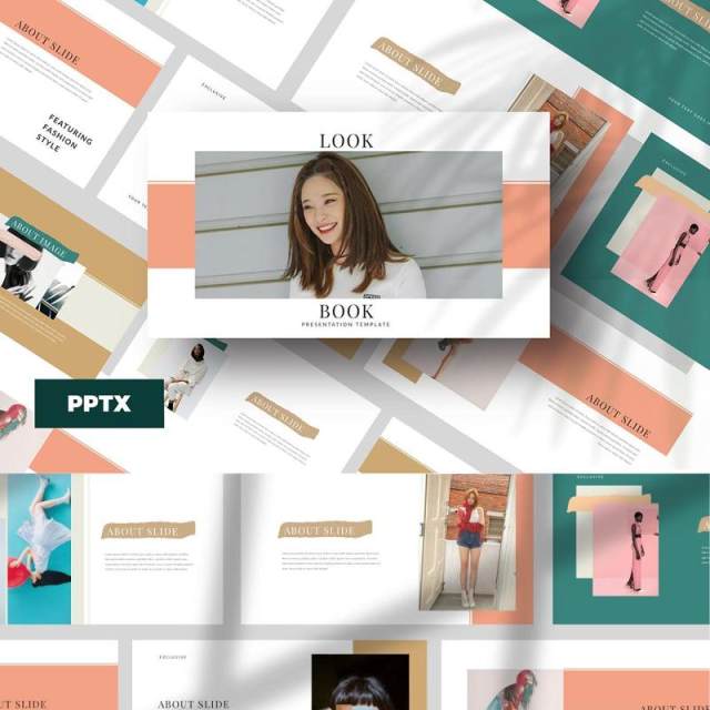 时尚产品介绍PPT模板版式设计Lookbook Powerpoint Template 时尚产品介绍PPT模板版式设计Lookbook Powerpoint Template