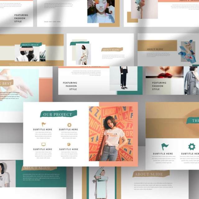 时尚产品介绍PPT模板版式设计Lookbook Powerpoint Template 时尚产品介绍PPT模板版式设计Lookbook Powerpoint Template