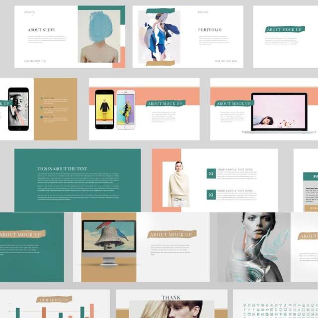 时尚产品介绍PPT模板版式设计Lookbook Powerpoint Template 时尚产品介绍PPT模板版式设计Lookbook Powerpoint Template
