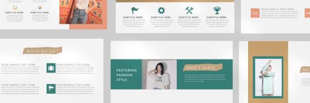 时尚产品介绍PPT模板版式设计Lookbook Powerpoint Template 时尚产品介绍PPT模板版式设计Lookbook Powerpoint Template