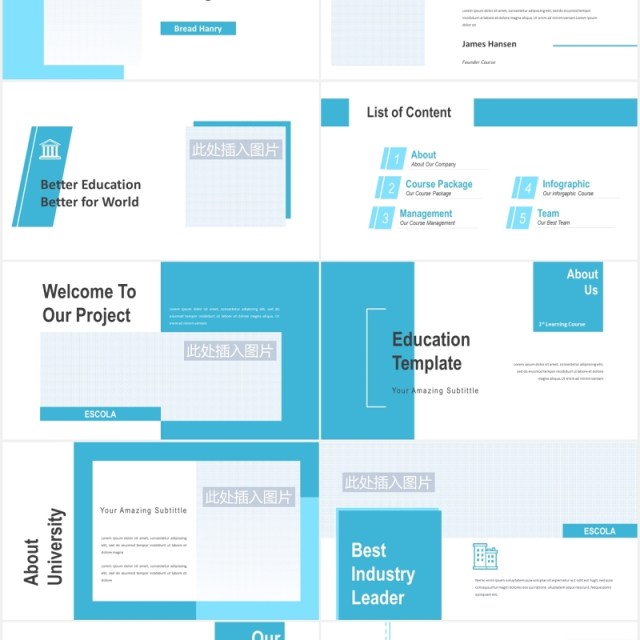 学术学校教育课件PPT模板图片排版设计Escola - Education Powerpoint Presentation 学术学校教育课件PPT模板图片排版设计Escola - Education Powerpoint Presentation