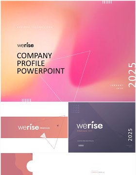 简洁公司项目介绍PPT素材模板可插图Werise Bright Company Profile