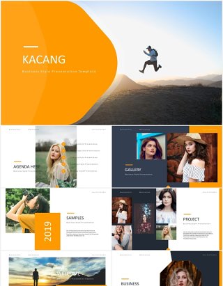 国外PPT信息图表模板Kacang - Powerpoint Template