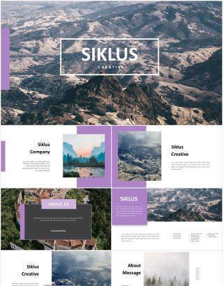 商务项目周期信息图表PPT模板siklus powerpoint template