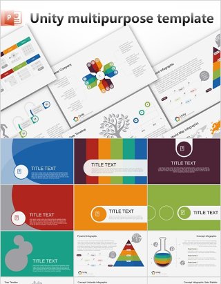 统一多用途PPT信息图表模板可视化元素素材unity multipurpose template