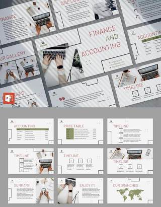 金融财务会计PPT版式模板Finance & Accounting PowerPoint Presentation