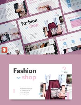 时尚品牌时装屋市场分析报告PPT模板不含照片Fashion House PowerPoint Presentation Template