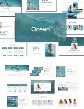 海洋多用途PPT模板版式设计Ocean Multipurpose PPT