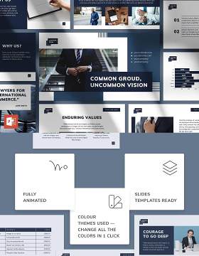 律师事务所介绍PPT模板不含照片Law Firm PowerPoint Presentation Template