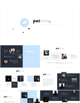 图片排版设计国外PPT模板Pattern Powerpoint Template