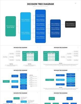 企业决策树组织结构图PPT信息图表素材Decision Tree Powerpoint Template