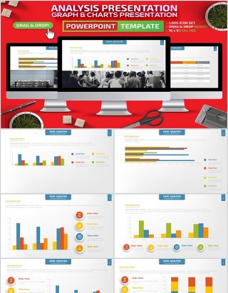 数据分析PPT演示模板可插图片Analysis Powerpoint Presentation Template