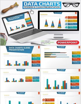 数据图表PPT信息图形素材Data Charts Powerpoint Presentation