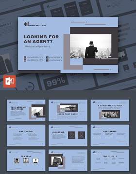 房地产经纪人中介行业PPT版式模板Realtor PowerPoint Presentation Template