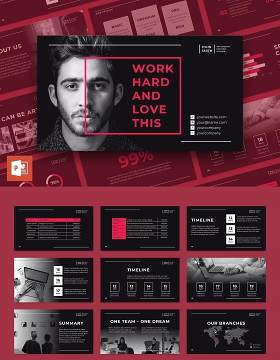 艺术总监美术指导PPT图片排版版式模板（不含摄影图）Art Director PowerPoint Presentation Template