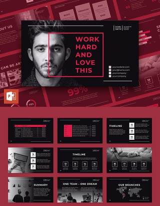 艺术总监美术指导PPT图片排版版式模板（不含摄影图）Art Director PowerPoint Presentation Template