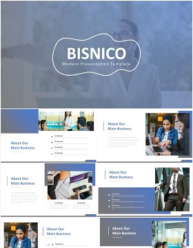 高端商业计划书工作报告国外PPT模板bisnico powerpoint template