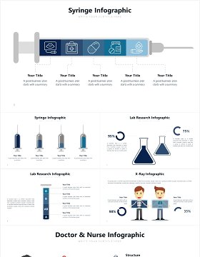 医疗医院信息图表PPT素材Healthcare Slides V1 Powerpoint Template