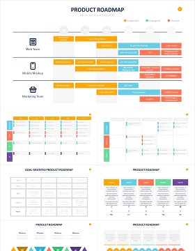 产品路线图列表表格表单PPT信息图表素材Product Roadmap Powerpoint Slides