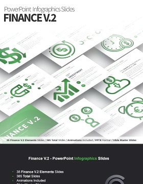 11套色系金融理财财务V.2PPT信息图表幻灯片Finance V.2 - PowerPoint Infographics Slides