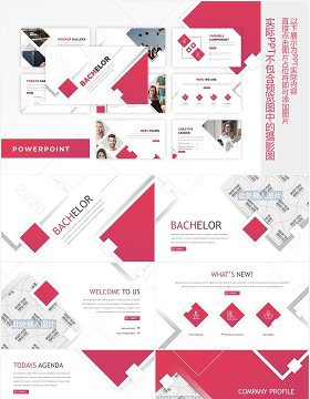 学术报告教育课件PPT图片排版设计模板Bachelor - Education PowerPoint Template