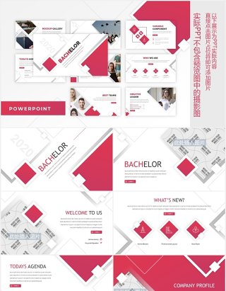 学术报告教育课件PPT图片排版设计模板Bachelor - Education PowerPoint Template