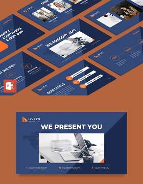 营销策划公司简介宣传PPT模板不含照片Marketing Agency PowerPoint Presentation Template