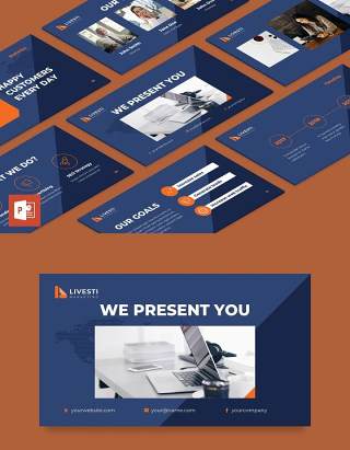 营销策划公司简介宣传PPT模板不含照片Marketing Agency PowerPoint Presentation Template